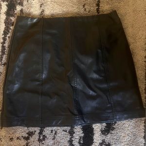 NEW faux leather mini skirt